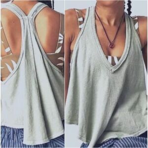 Free people we the free Women's Karri Swing Tank Top in sage green L NEW